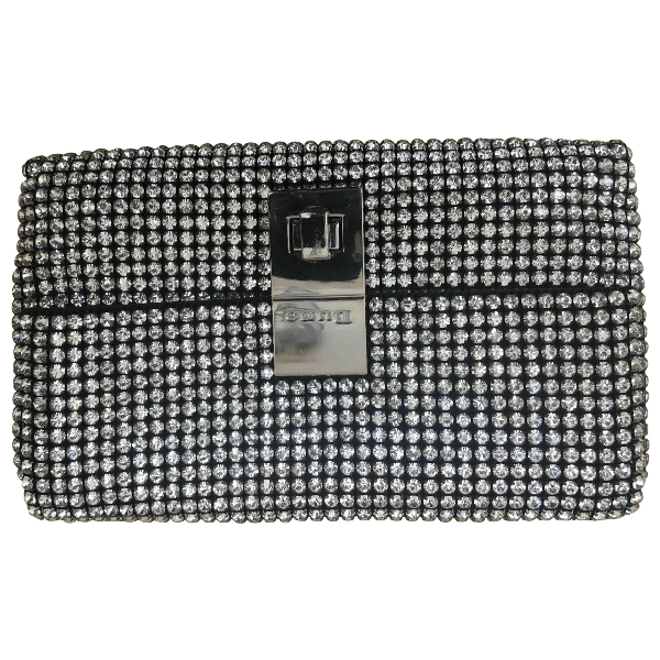 Preowned Dune Silver Clutch Bag ModeSens