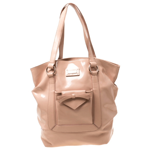 PreOwned Emporio Armani Pink Patent Leather Handbag ModeSens