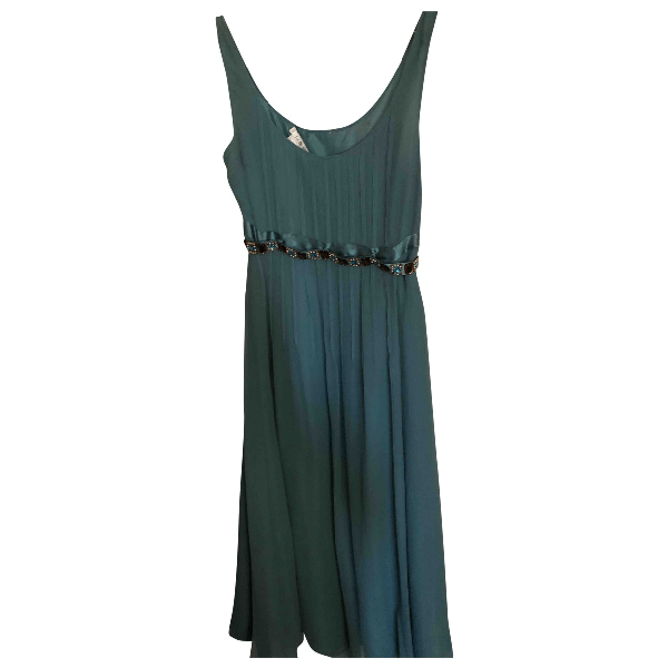 PreOwned Lk Green Silk Dress ModeSens