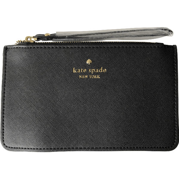 Preowned Kate Spade Black Leather Clutch Bag ModeSens