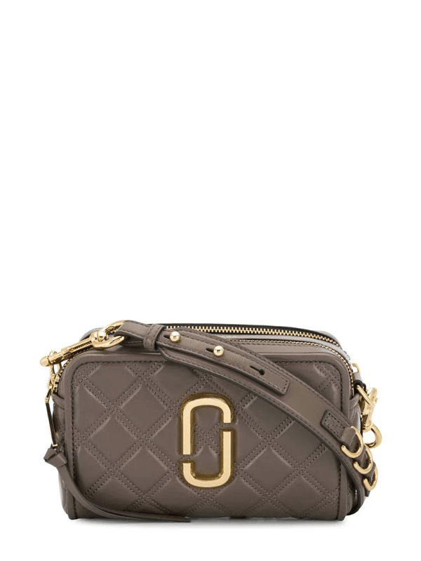 Marc Jacobs Softshot 21 Quilted Leather Crossbody Bag In Grey ModeSens