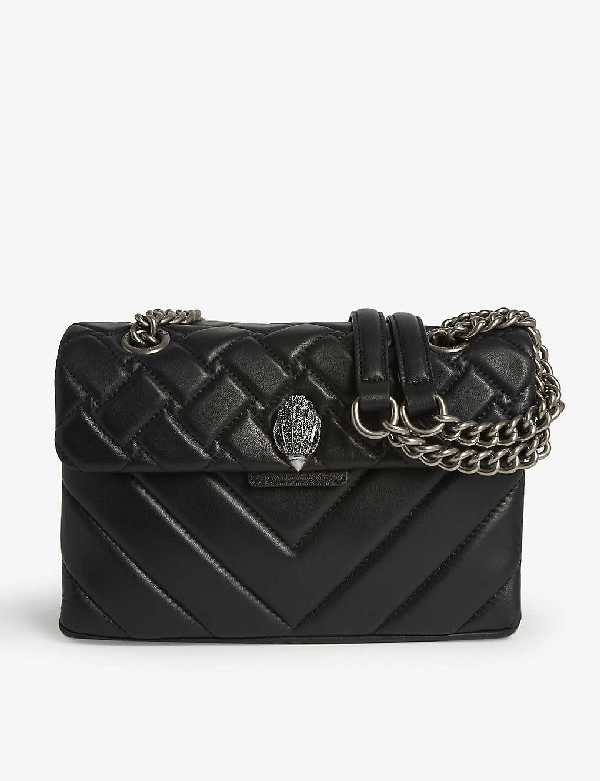 Kurt Geiger Kensington Quilted Leather Shoulder Bag In Black ModeSens
