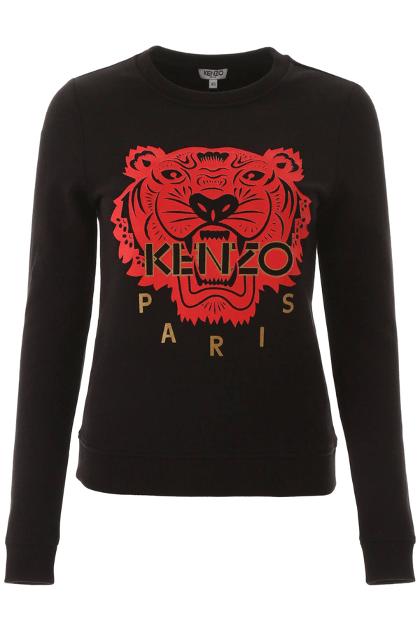 Kenzo Capsule Chinese New Year Sweatshirt In Black,red,gold ModeSens