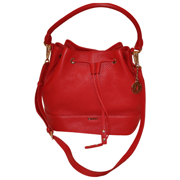 PreOwned Dkny Red Leather Handbag ModeSens