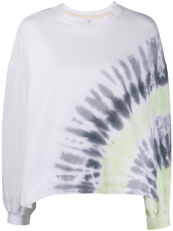 Electric & Rose Neil Tie Dye Print Sweatshirt In White ModeSens