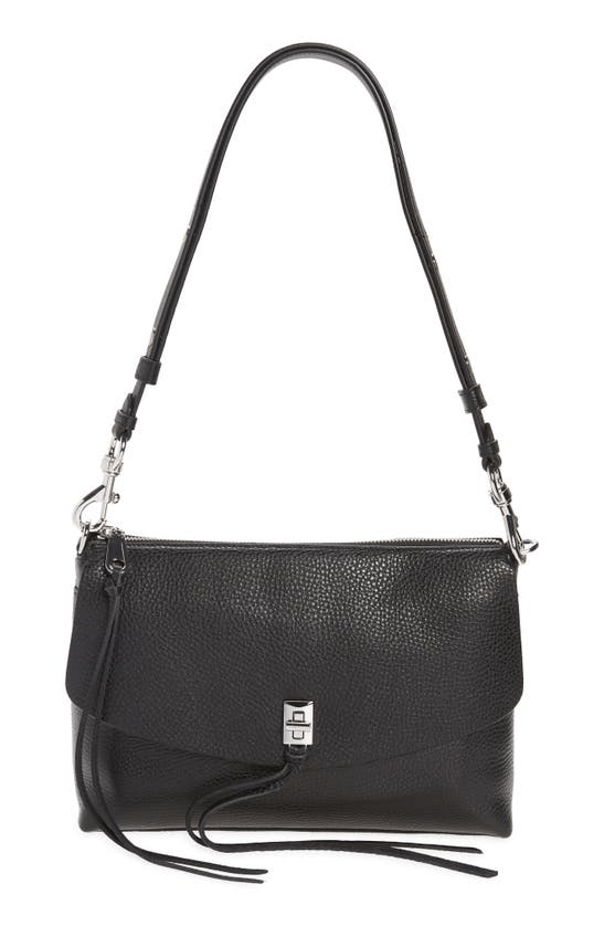 Rebecca Minkoff Darren Leather Shoulder Bag In Black ModeSens