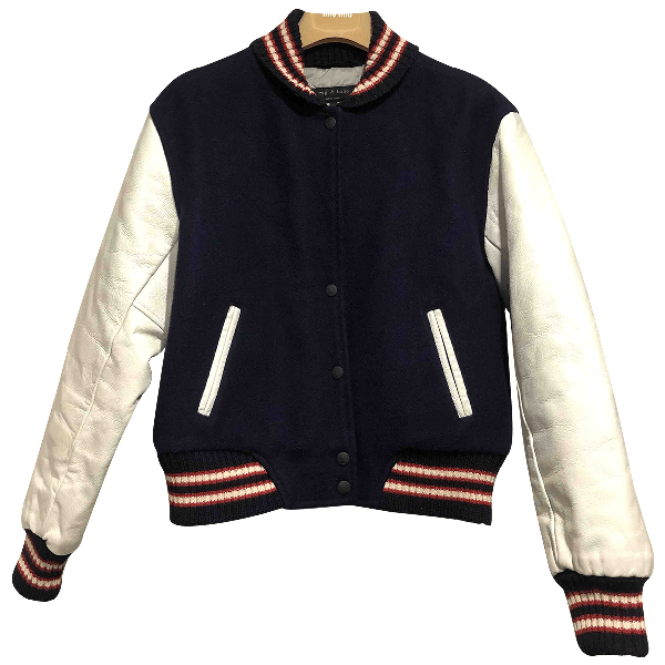 PreOwned Rag & Bone Navy Wool Jacket ModeSens