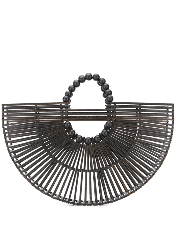 Cult Gaia Bamboo Fan Ark Bag In Black ModeSens