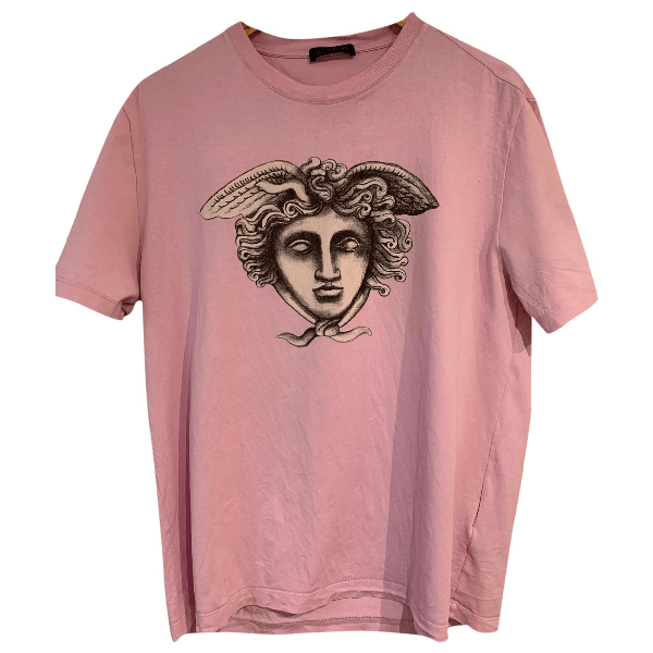 Preowned Versace Pink Cotton Tshirts ModeSens