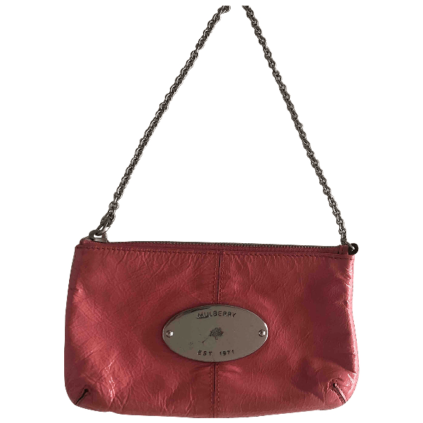 Preowned Mulberry Pink Patent Leather Clutch Bag ModeSens