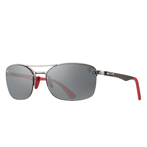 Ray Ban Rb3617m Scuderia Ferrari Usa Limited Edition Silver, Grey