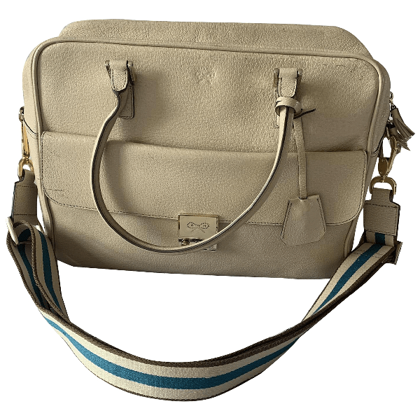 Preowned Anya Hindmarch Ecru Leather Handbag ModeSens