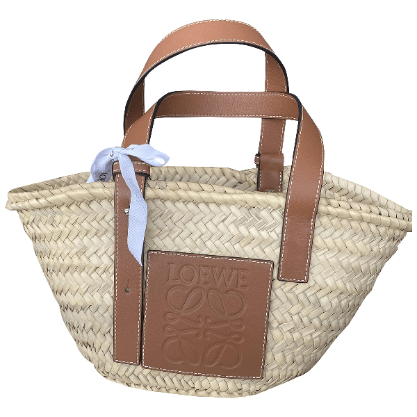 Preowned Loewe Basket Bag Wicker Handbag ModeSens