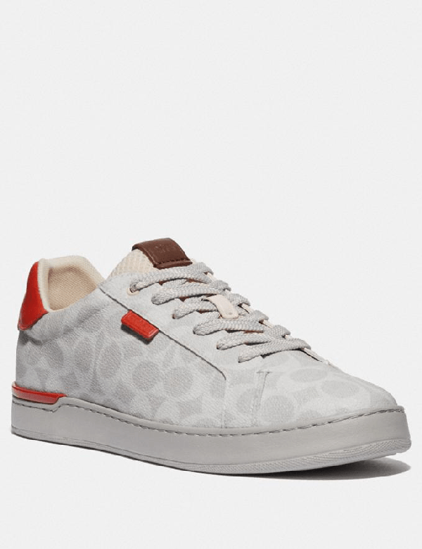 Coach Lowline Low Top Sneaker Size 10 D In Chalk Mango ModeSens