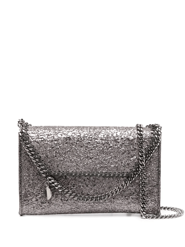 Stella Mccartney Women's Mini Falabella Metallic Crossbody Bag In