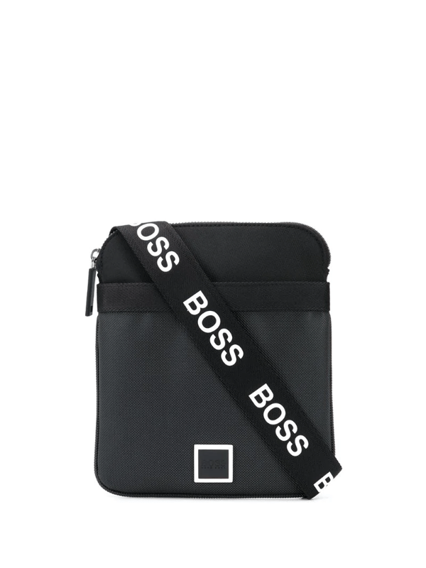 Hugo Boss Logostrap Messenger Bag In Black ModeSens