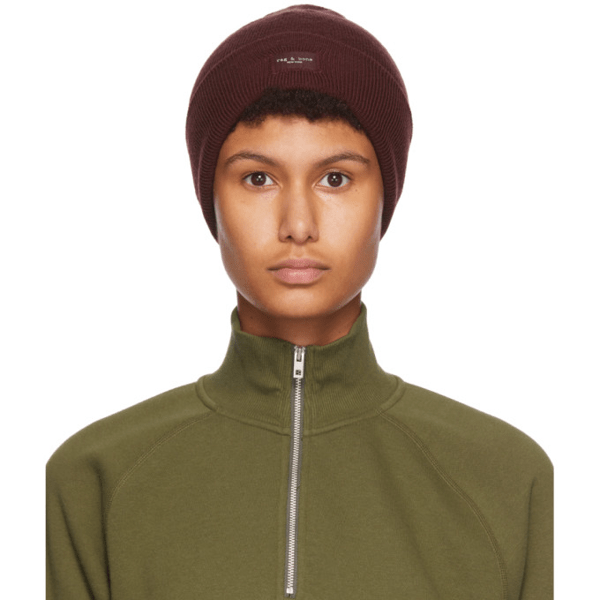 Rag & Bone Rag And Bone Burgundy Addison Beanie In 609 Wine ModeSens