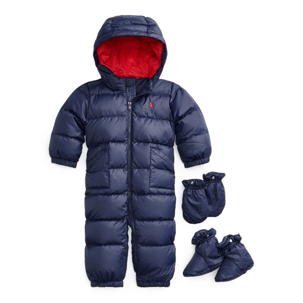 Ralph Lauren Boys' Solid Quilted Snowsuit Baby In Cruise Navy ModeSens