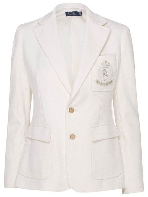 Ralph Lauren White Polyester Blazer ModeSens