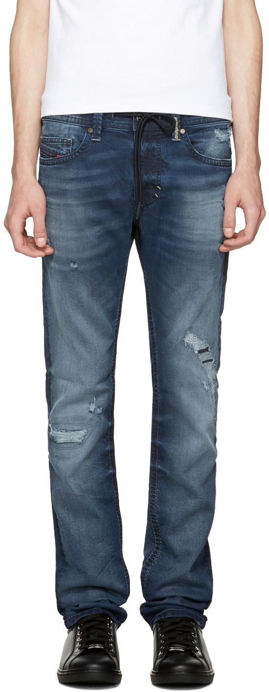 Diesel Blue Thavar Spne Jogg Jeans In 01 Denim ModeSens