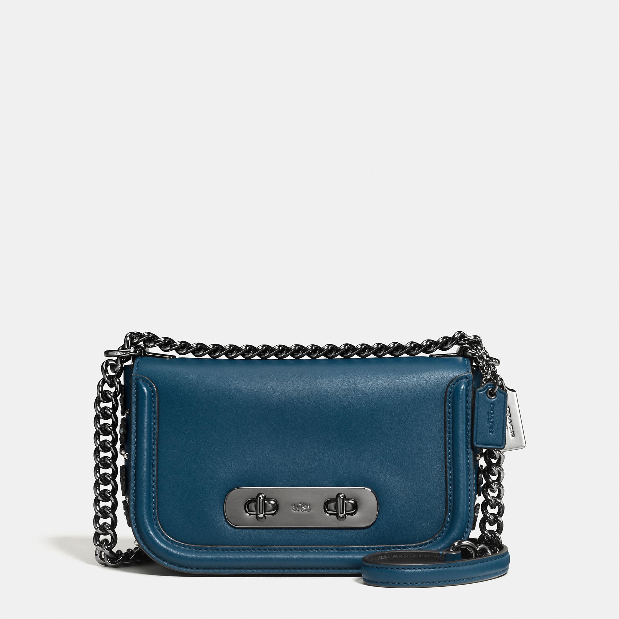 Coach Swagger Shoulder Bag 20 In Glovetanned Leather With Willow Floral