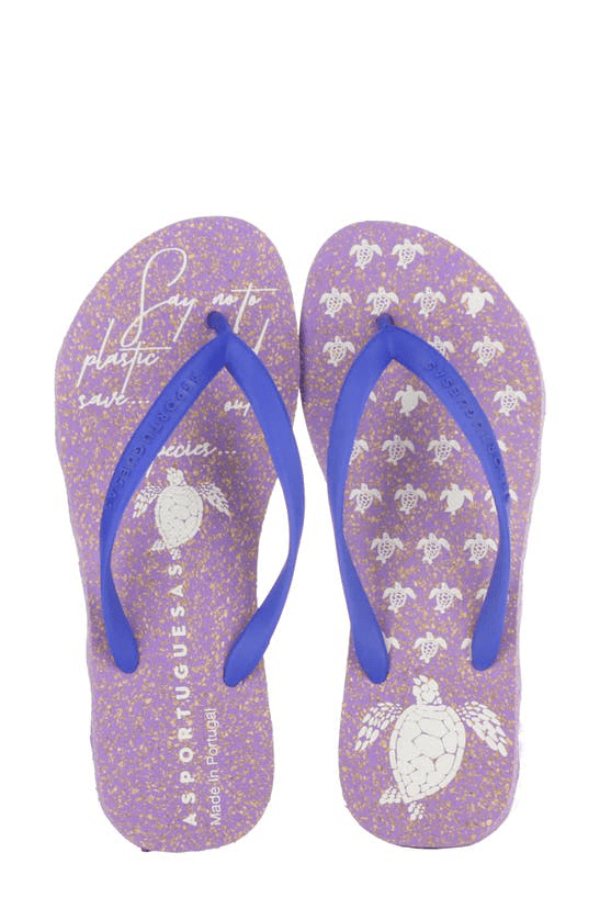 Asportuguesas By Fly London Turtle Flip Flop In Purple