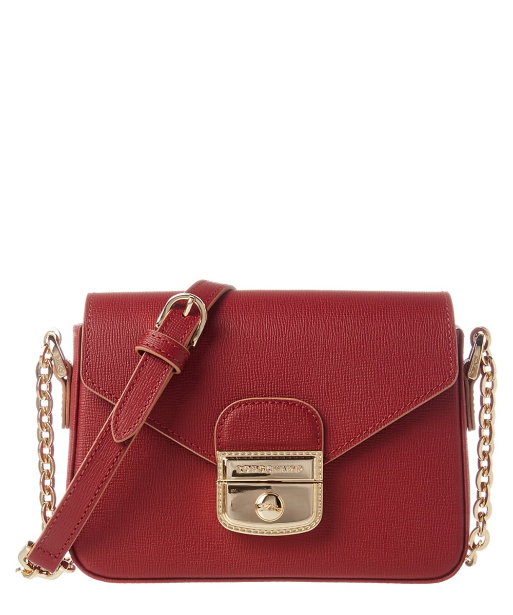 Longchamp Le Pliage Heritage Xs Leather Crossbody' In Red ModeSens