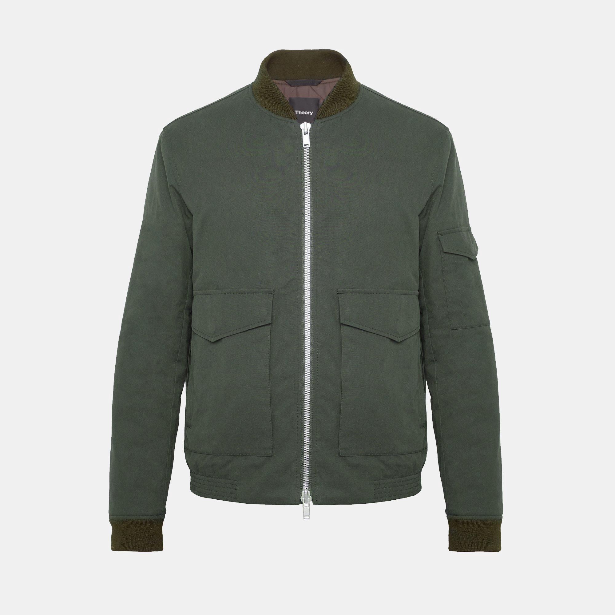 Theory Cotton Canvas Bomber Jacket Mantis ModeSens
