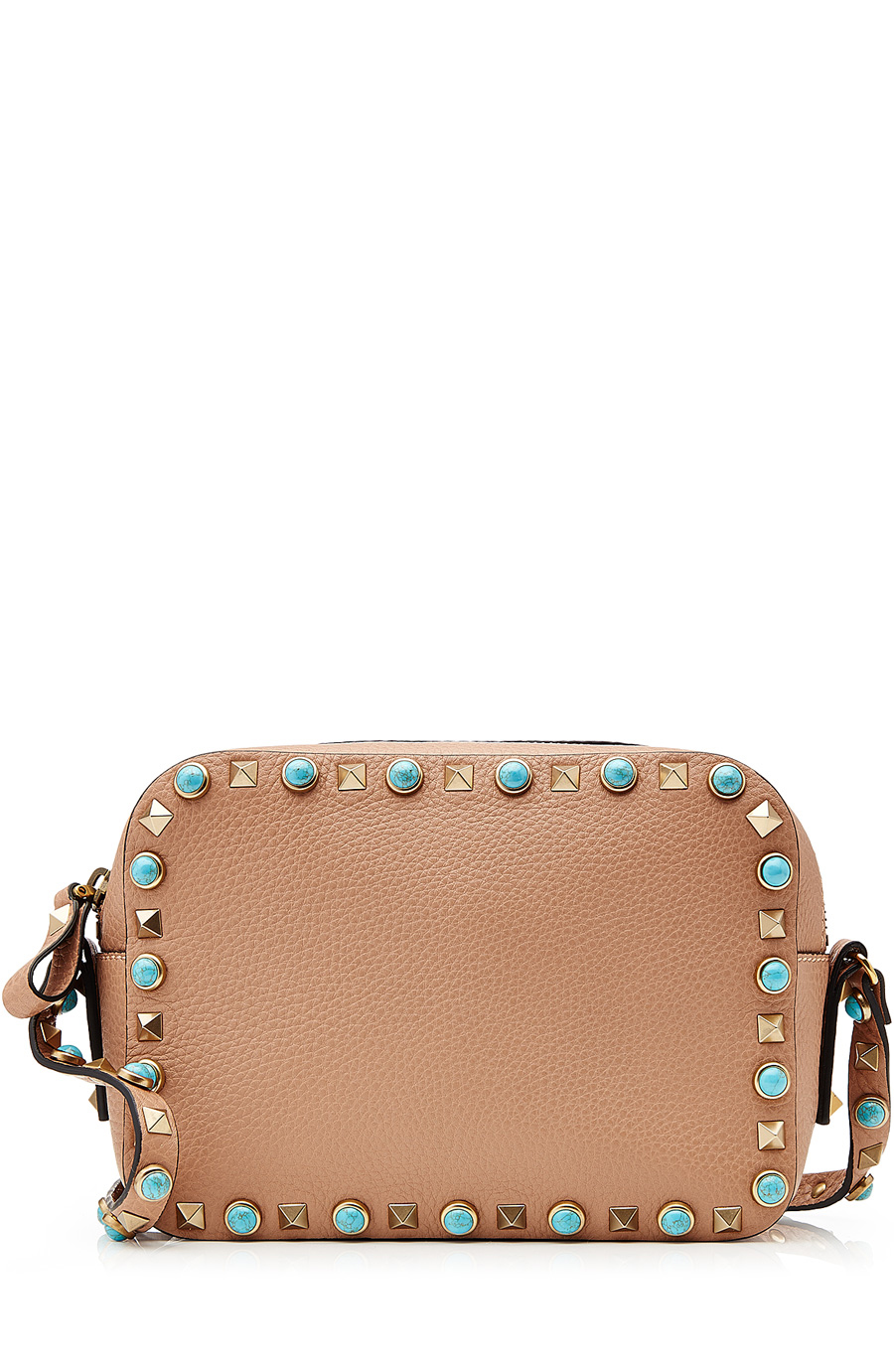 Valentino Garavani Leather Rockstud Camera Bag ModeSens