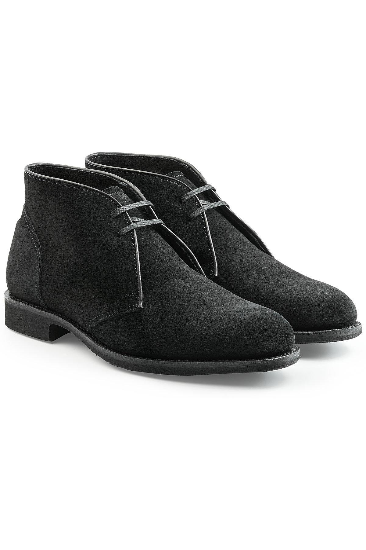 Ludwig Reiter Suede Desert Boots In Black ModeSens