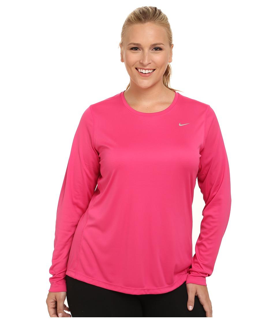 Nike Miler Longsleeve Running Top (size 1x3x) (vivid Pink