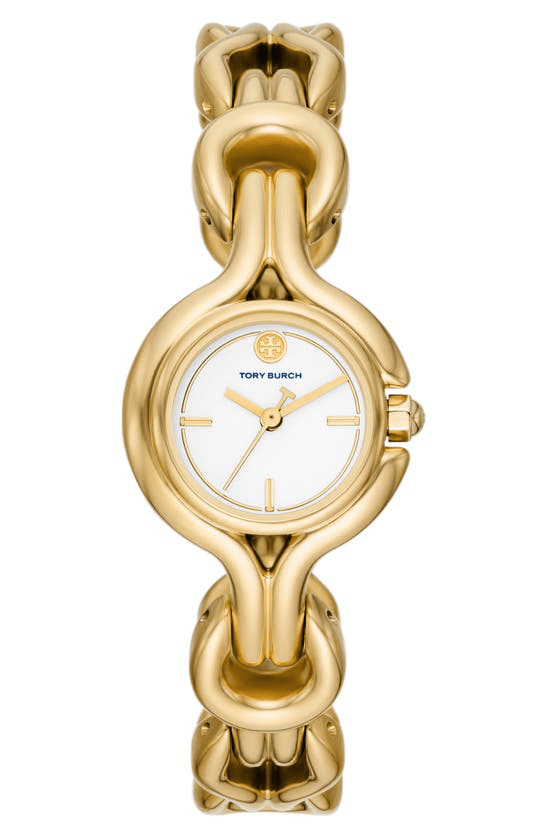 Tory Burch Braided Knot Goldtone Stainless Steel Bracelet Watch ModeSens