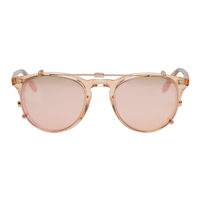 Garrett Leight Pink Milwood Clipon Sunglasses ModeSens