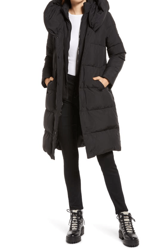 Lauren Ralph Lauren Pillow Collar Quilted Puffer Coat In Loden ModeSens