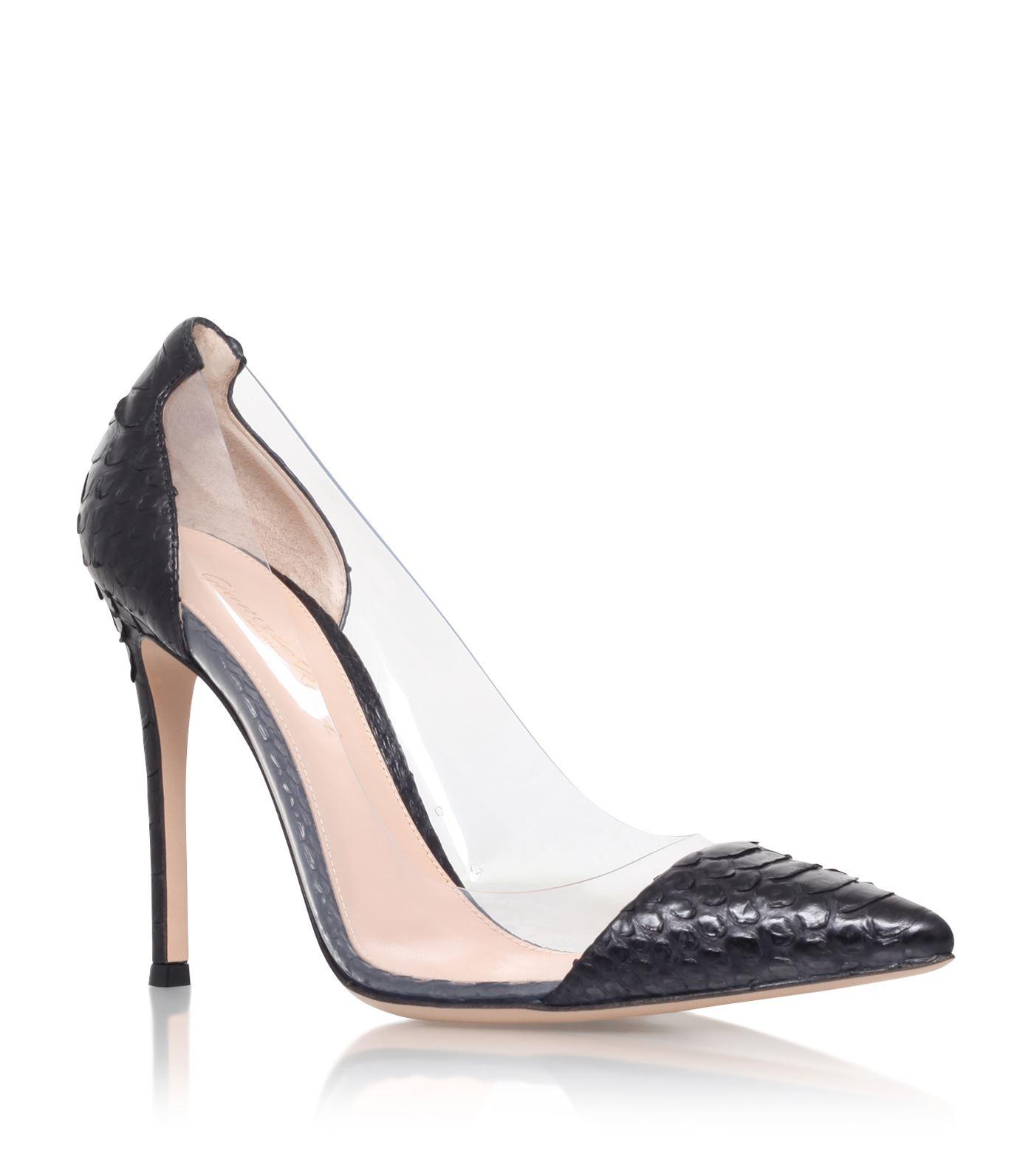 Gianvito Rossi Plexi Pumps 105 In Black ModeSens