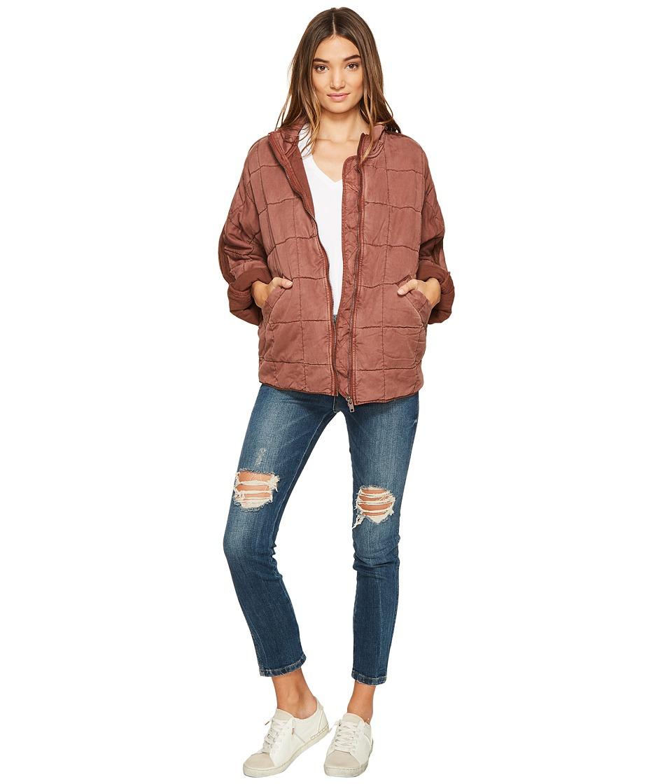 Free People Dolman Quilted Jacket (terracotta) Women's Coat ModeSens