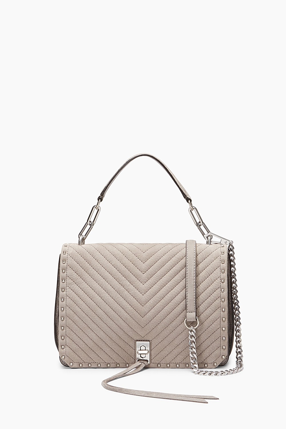 Rebecca Minkoff Medium Becky Shoulder Bag In Grey ModeSens