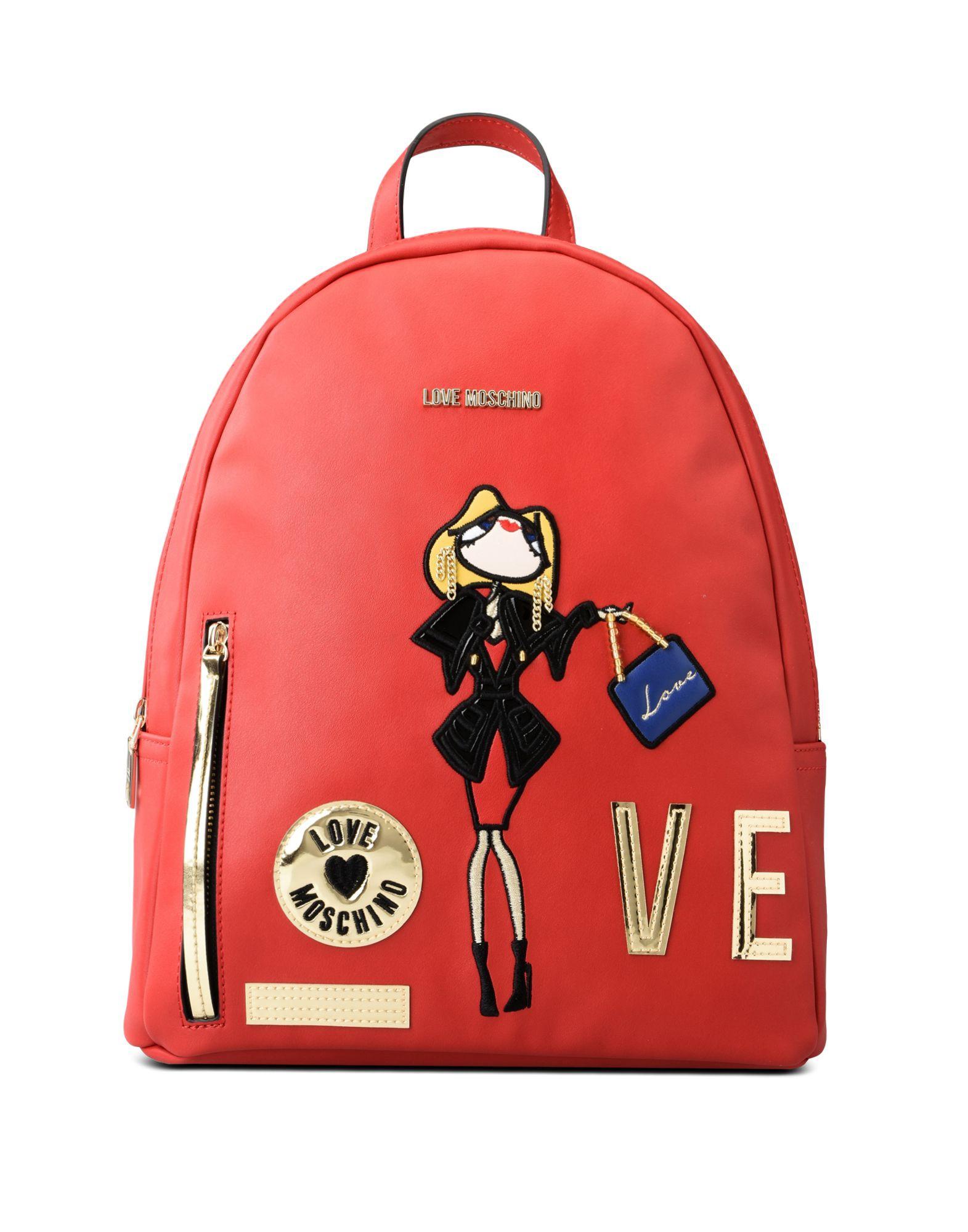 Moschino Love Backpack In Red ModeSens