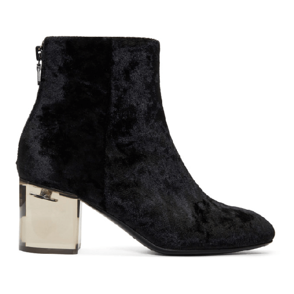 Rag & Bone Rag And Bone Black Velvet Drea Boots ModeSens