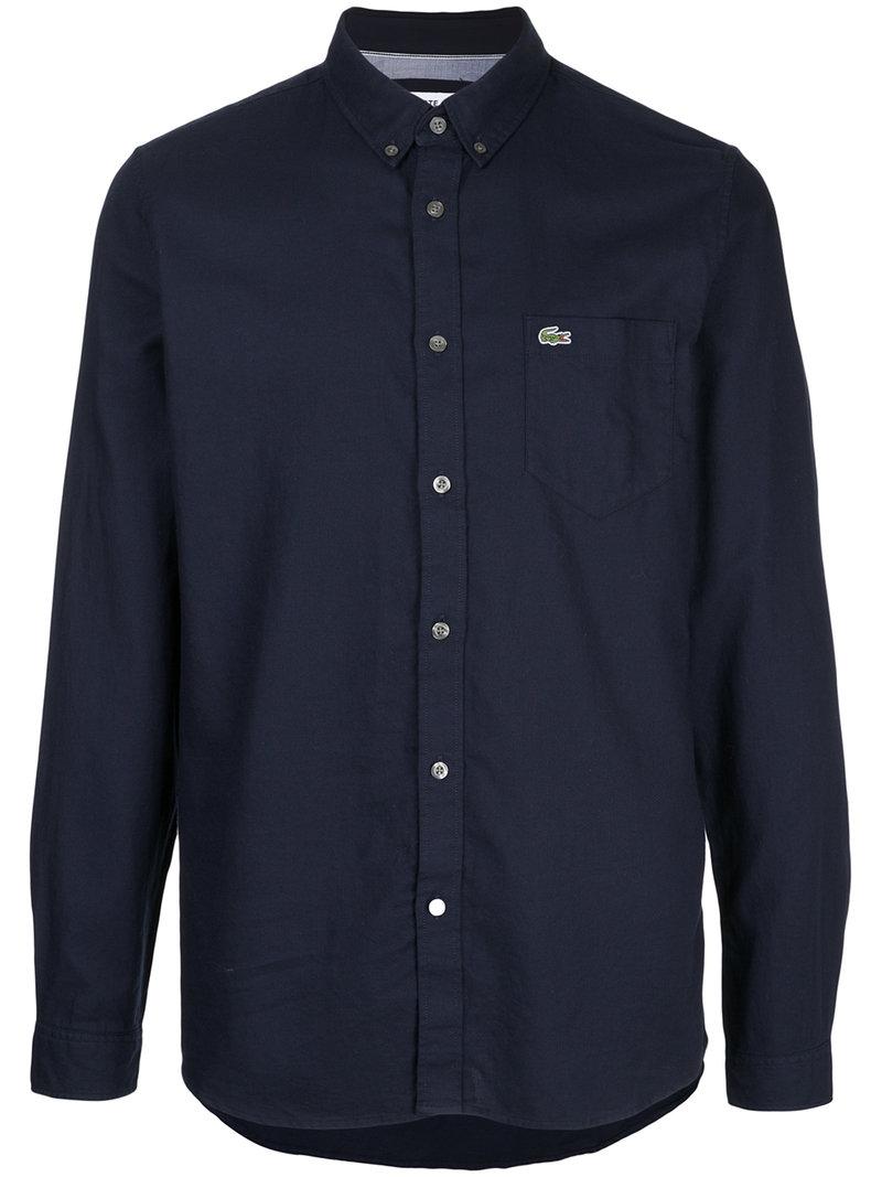 Lacoste Logo Patch ButtonDown Shirt ModeSens