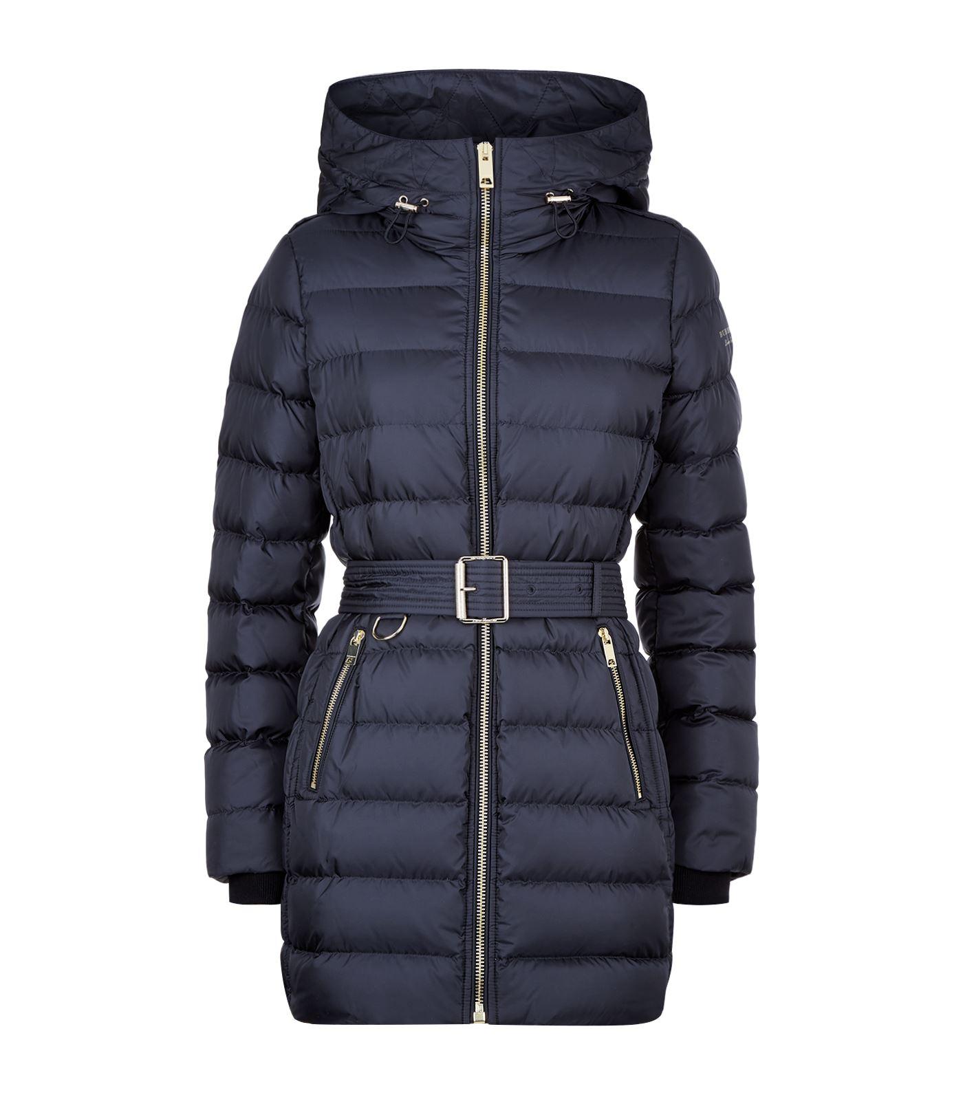 Burberry Limefield Belted Down Puffer Coat In Blue ModeSens