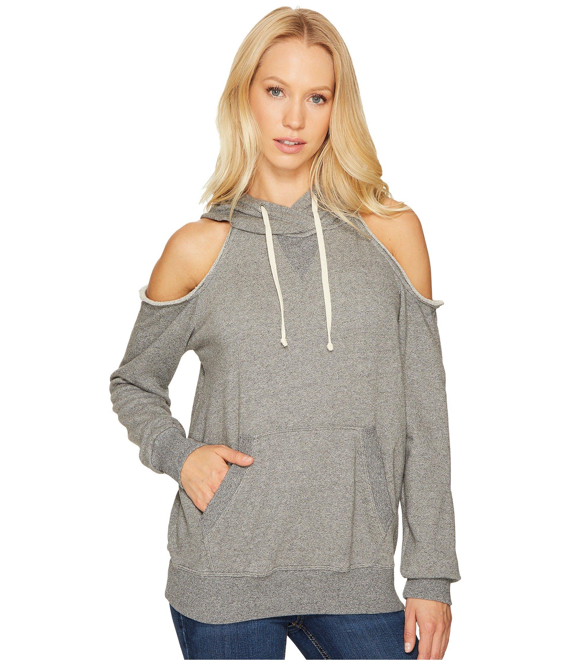 Splendid Cold Shoulder Sweatshirt In Marble Grey ModeSens