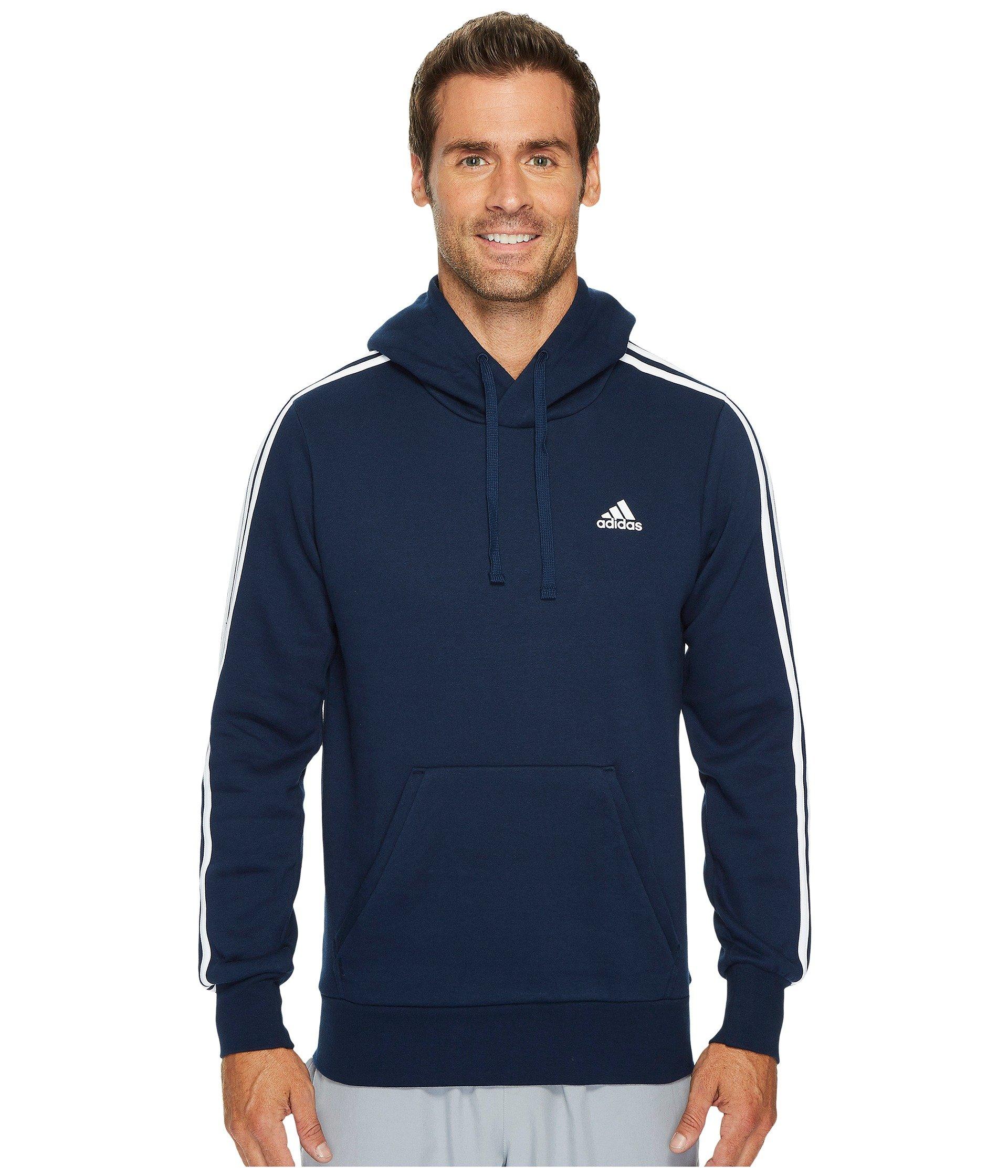 Adidas Originals Essentials 3s Pullover Brushed Fleece Hoodie