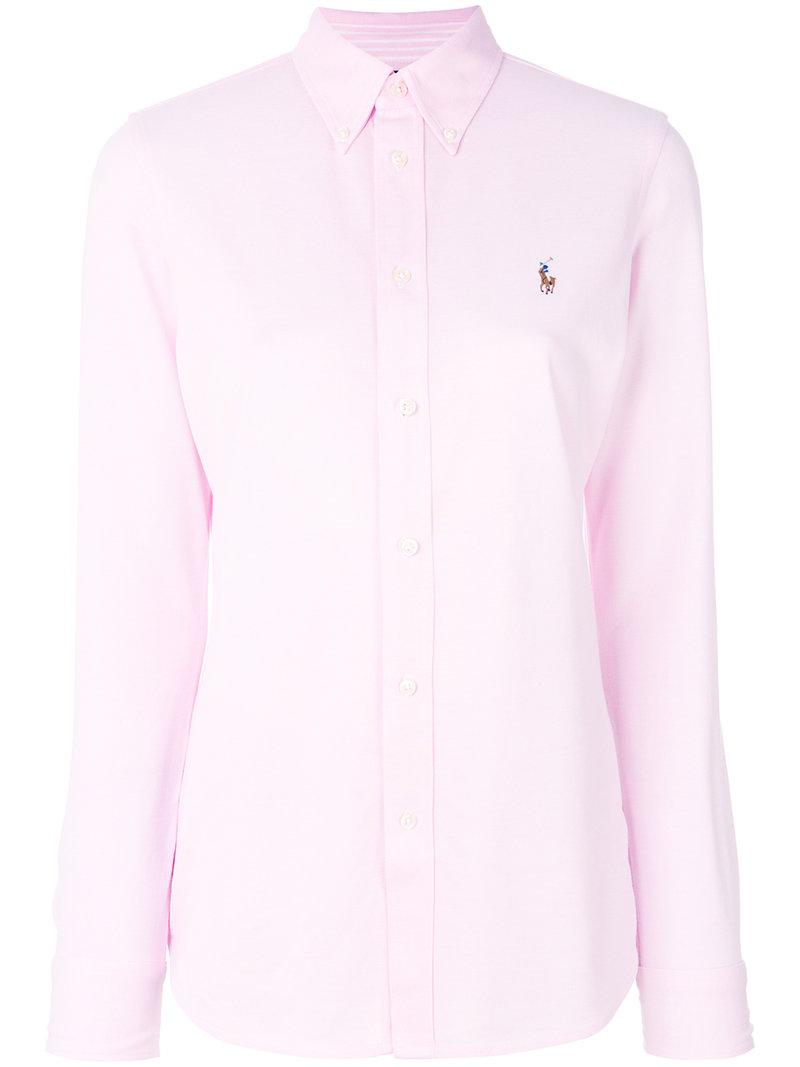 Polo Ralph Lauren Knit Oxford Shirt In Pink ModeSens