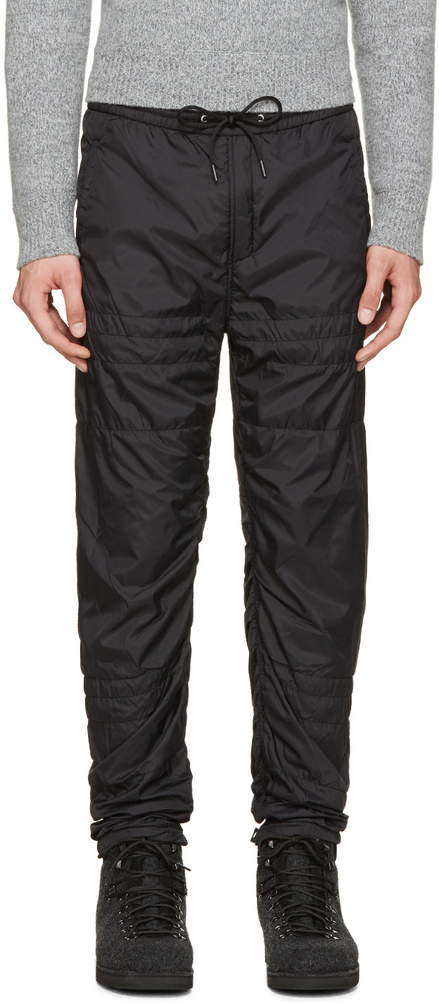 Alexander Wang Black Nylon Quilted Lounge Pants ModeSens
