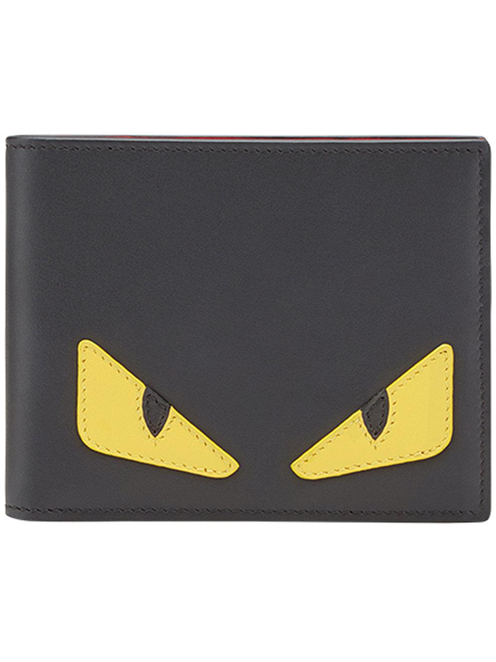 Fendi Monster Eyes Wallet Black ModeSens