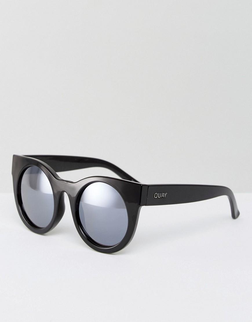 Quay Sunglasses With Lilac Tinted Lens Black ModeSens
