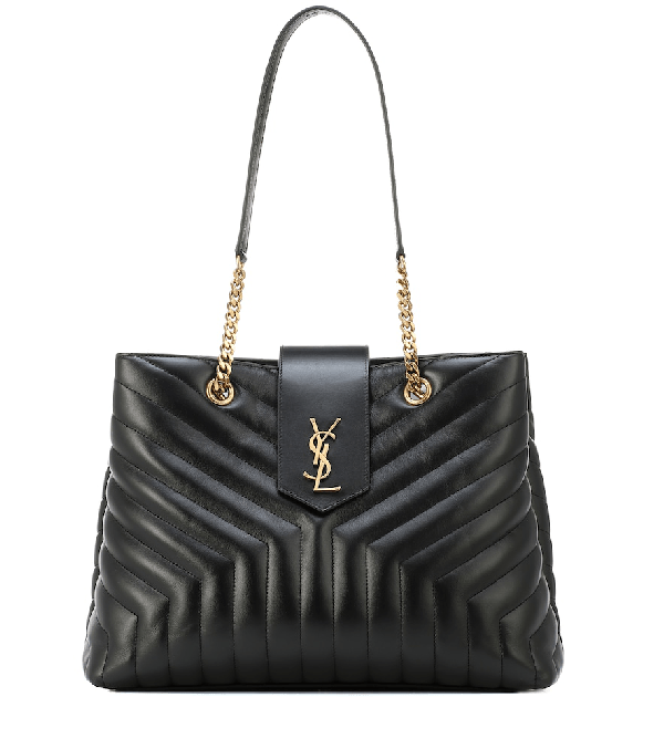 Saint Laurent Loulou Large Quilted Leather Shoulder Bag In Black ModeSens