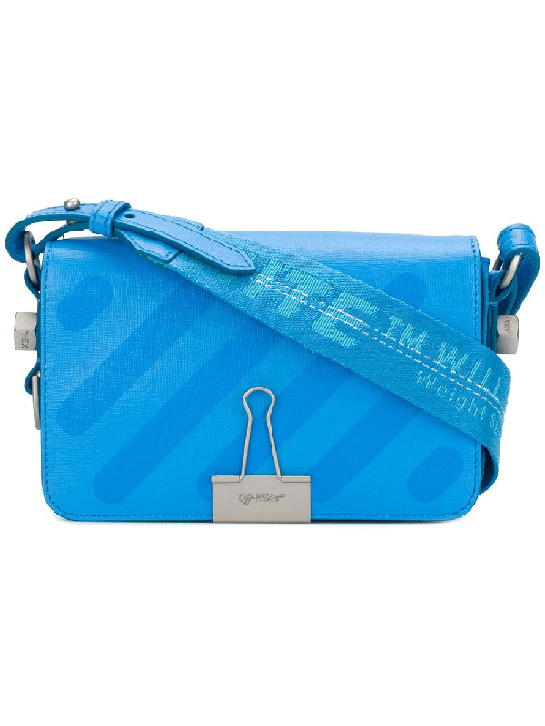 Off White Crossbody Bag Blue