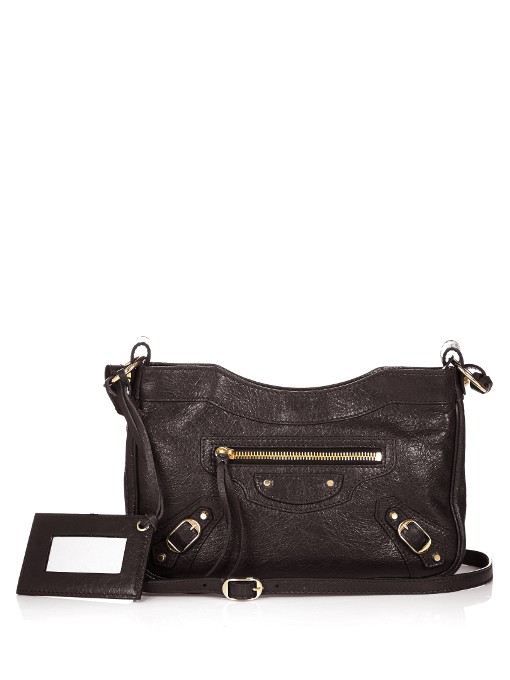 Balenciaga Classic Hip Leather Crossbody Bag In Black ModeSens